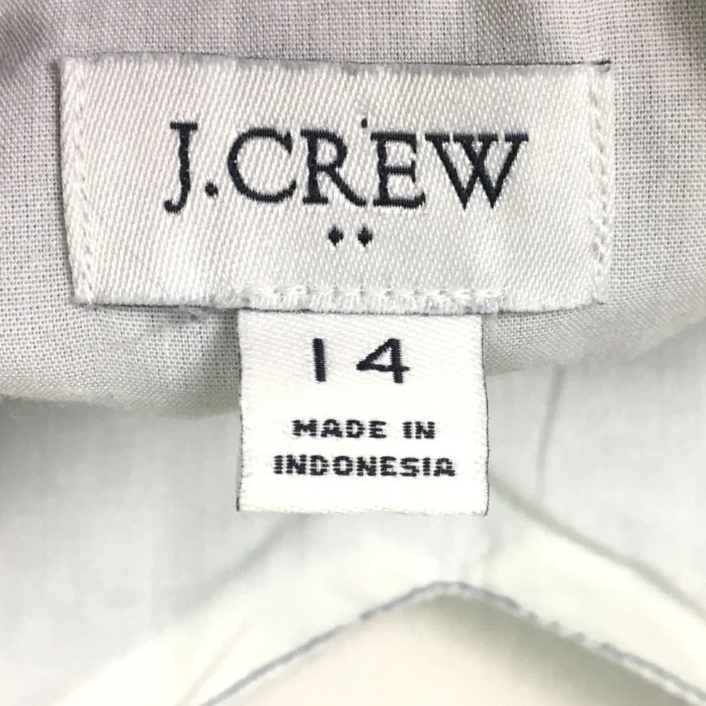 J.Crew‎ Chambray V-Neck Spaghetti Strap Cami Tank Top 14 Blue BF811